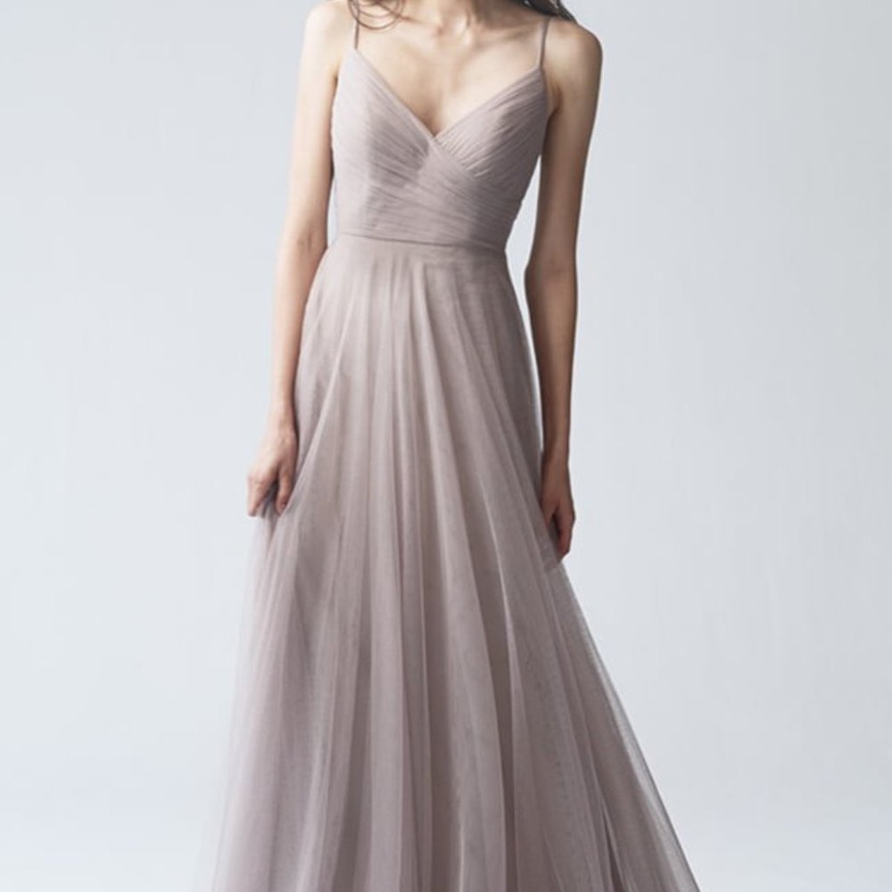 Jenny Yoo Soft Tulle Long Dress